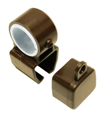 Produktbild von Gardinia Halter mit Endkappen für U-Laufschienen bronze cm