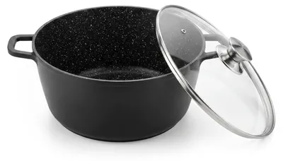 Produktbild von 10 L Kochtopf Suppentopf Antihaft Induktion Schmortopf 32 cm Aluguss