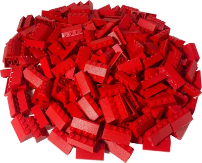 Produktbild von LEGO® 2x4 Dachsteine Dach Rot für Dach - 3037 NEU! Menge 100x