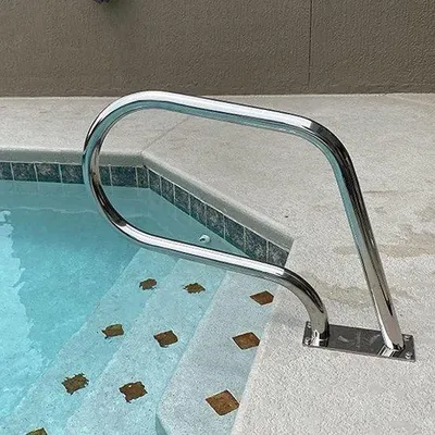 Produktbild von Schwimmbad Halter Ergonomischer Griff - 81 cm - Silber