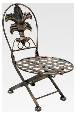Produktbild von Klappbarer Blumenhocker aus Metall, Pflanzenständer, 32 cm