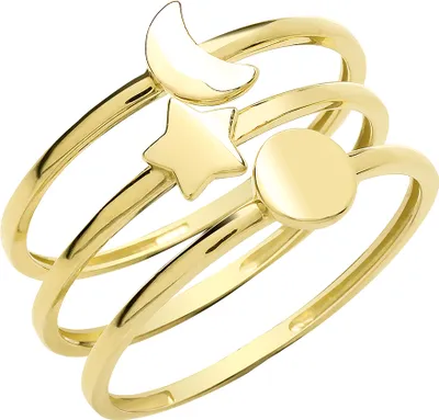 Image de Empilés Bague Femme Or 375/1000, 55 (17.5); TRS28375RSO