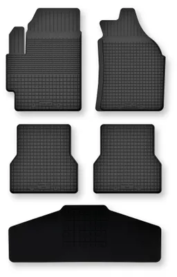 Zdjęcie produktu dla Dywaniki gumowe z tunelem do Toyota Yaris IV 2020- (hatchback) – 5 szt., czarne, dobierane – Wielganizator Semi-Universal