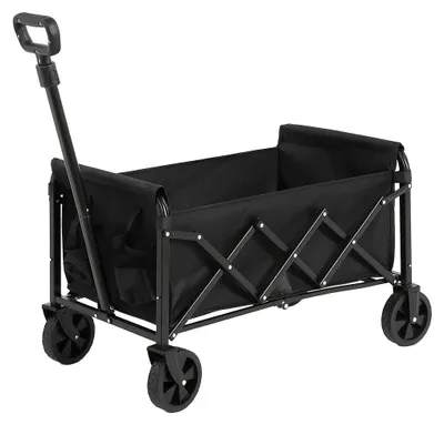 Zdjęcie produktu dla Bolderkar - Wózek składany - Wózek składany - Wózek transportowy - Wózek ogrodowy - Czarny - Lekka metalowa konstrukcja