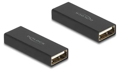 Image de DELOCK Adapter Gender Changer USB 2.0 Typ-A Bu > Bu Metall