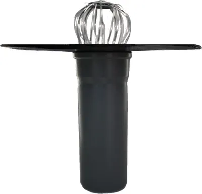 Produktbild von Flachdachablauf DN 100 inkl. Laubfang, Bitumen-Flansch, Dachgully, Einlauf, Dachentwässerung, DN 110 (Rohrlänge 350 mm)