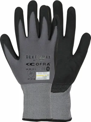 Produktbild von Arbeitshandschuhe Cofra Dextermax Grau Nylon Nitril - 10