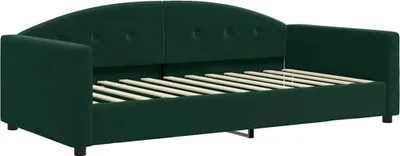 Zdjęcie produktu dla VidaXL 354145, sofa rozkładana, Zielony, Pianka, Metal, Poliester, Poli drewno, Drewno, 2220 mm, 1100 mm