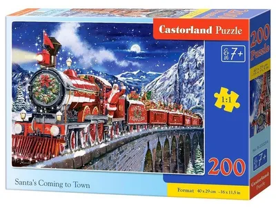 Image de Puzzle 200 pièces Santas Coming to Town 222254 Castorland