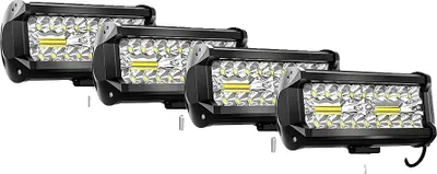 Obrázok produktu pre LED svetelná lišta, vysoká jasnosť, vodotesný dizajn, 4 ks 7 palcov
