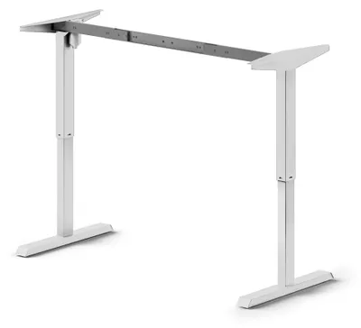 Image de Table motorisée à hauteur réglable, Peint en blanc