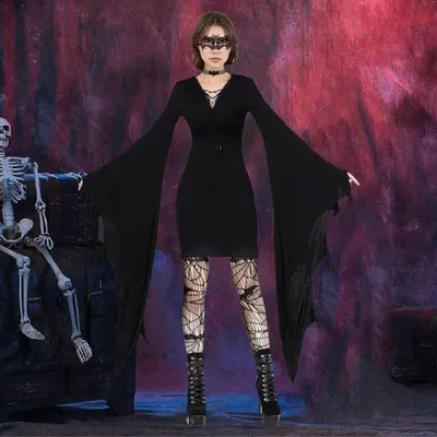 Gothic Kleid für Halloween, Vampir Kostüm und mittelalterliche Kleidung für Karneval und Feste