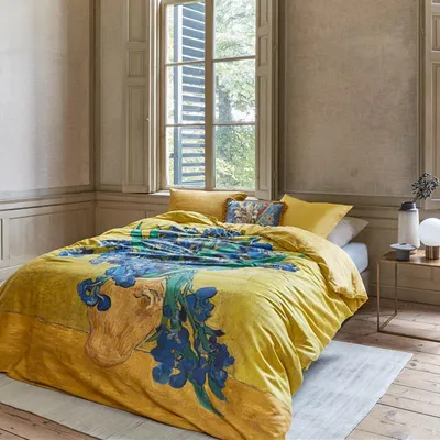 Produktbild von beddinghouse Bettwäsche Satin IRISES  135x200 cm, mit 1 Kissen  Bettbezug