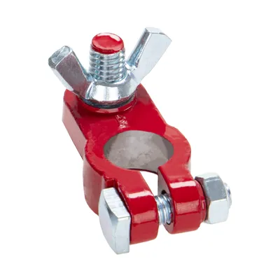 Obrázok produktu pre alca® Svorka batérie Wing Plus (+) červená 12/24 V svorka autobatérie Adaptér pólu batérie Pripojovacia svorka pólu batérie Svorka batérie