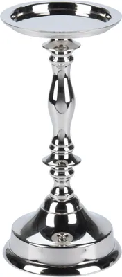Obrázok produktu pre Strieborný svietnik Lock, v 21,5cm, kov