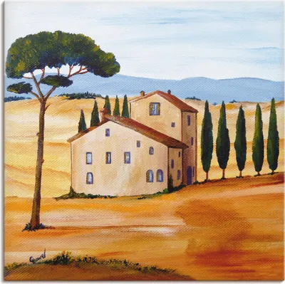 Produktbild von ARTland Leinwandbild Toskana modern 1 Größe: 30x30 cm