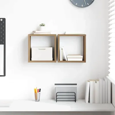 Produktbild von Maison Exclusive - Wandregale Wandhalterung 2 pcs Artisan-Eiche Holzwerkstoff