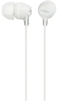 Obrázok produktu pre Sony MDR-EX155AP, Kábel, 5 - 24000 Hz, Slúchadlá s mikrofónom, Biela