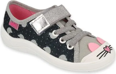 Produktbild von BEFADO Mädchen Sneakers Klettverschluss Katze Silber 25