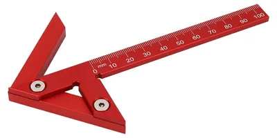 Produktbild von Mittelmessel 105 mm 45 ° 90 ° Aluminiumlegierungsline Lineal Messungsinstrument zur Holzbearbeitung