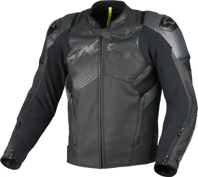 Produktbild von Macna Ignite perforierte Motorrad Lederjacke, schwarz, 54
