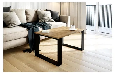 Produktbild von Couchtisch Beistelltisch für das Wohnzimmer in antikem Eichenlook 80 x 50 x 55