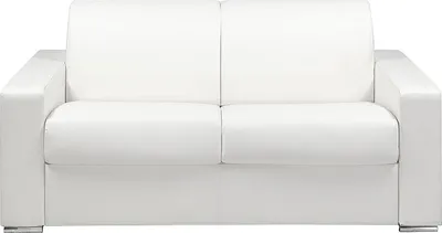 Produktbild von 2-Sitzer-Sofa mit Express-Klappmechanismus aus  CALITO - Farbe: weiß - Liegefläche: 120 cm - Matratze 22 cm