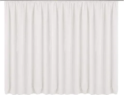 Produktbild von Unyqoos®️ Verdunkelungsvorhang 300 cm x 245 cm - Lichtundurchlässig - Wärme- und Kälteabweisend - Ringvorhang oder Faltenbandvorhang - Dekorationsrand 3 Meter