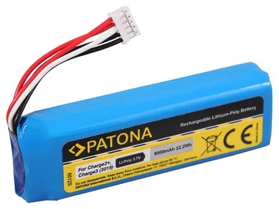 Produktbild von PATONA Akku für JBL Charge 2+ Lautsprecher 6000mAh 3,7V Li-Pol MLP912995-2P