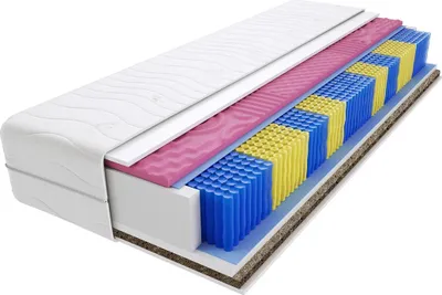 Produktbild von Matratze 165x215 cm Doppelmatratze, H3 & H4 Federkernmatratze, Taschenfederkernmatratze 19 cm Hoch Profilierter Moletschaum Hypoallergene, HR-Schaum, Wendematratze mit Klimafaser, Gesteppter Bezug Nepal Molet Gras Multitaschen