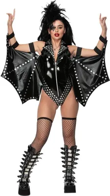 Image de Fever - Costume "Rockstar" - Femme SM2866 (M) (Noir/Blanc)