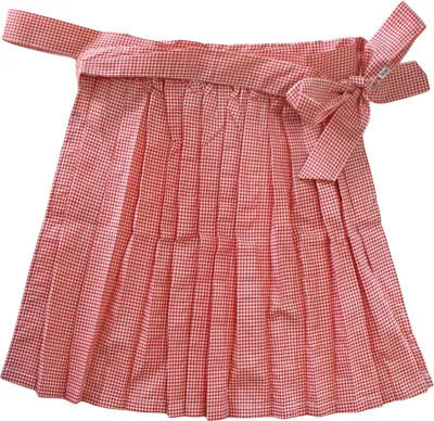 Produktbild von Dirndlschürze Trachtenschürze Mini Dirndl Dirndel Rot Kariert, Größe:46-48
