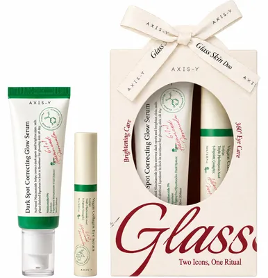 Produktbild von AXIS-Y Glass Skin Duo Set (Glow Serum + Augenserum), KI-generiertes Bild