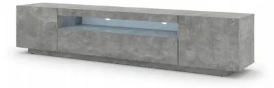 Immagine prodotto di Mobile TV basso Aura 200 cm Base universale sospesa o in piedi Mobile TV Lavagna TV Credenza Tavolo HiFi Mobile sospeso (cemento senza LED)