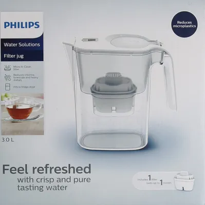 Produktbild von PHILIPS AQUA Wasserfilterkaraffe Mayflower 1,9 L, wei