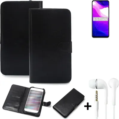 Produktbild von K-S-Trade Wallet Case Handyhülle kompatibel mit Xiaomi Mi 10 Lite 5G Schutzhülle Flip cover Flipstyle Tasche Hülle Flipcover Slim Bumper schwarz +