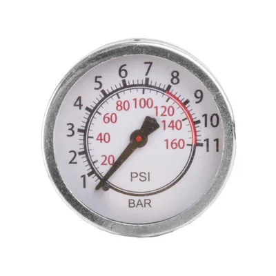 Produktbild von VENTURA Standpumpe 8bar/116psi Stahl mit Manometer und Klappfuss