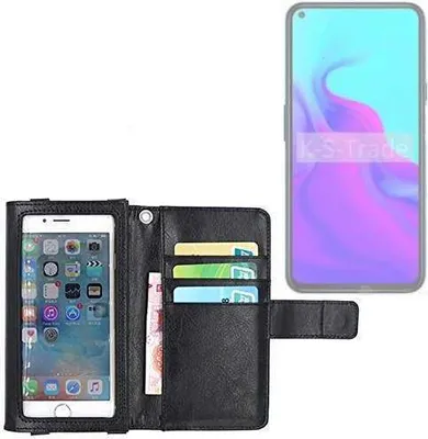 Produktbild von K-S-Trade Handy Hülle Schutz Hülle Kompatibel mit Cubot X30 P Case mit Displayschutz / Schutzfolie Flip Cover Wallet case Etui Hülle schwarz