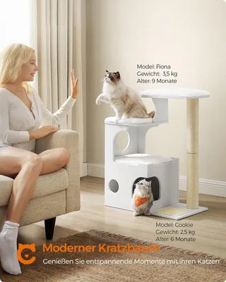 Produktbild von Katzenkratzsäule Plüsch Sisal 66cm