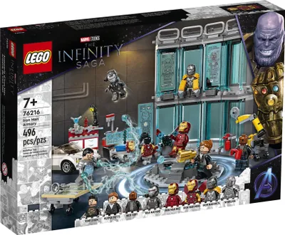 Zdjęcie produktu dla LEGO Marvel Super Heroes Zbrojownia Iron Mana, Zestaw do budowania, 7 lat(a), Plastik, 496 szt., 660 g
