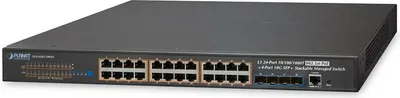 Produktbild von Planet SGS-6341-24P4X - Switch - L3 - verwaltet - 24 x 10/100/1000 (PoE+)