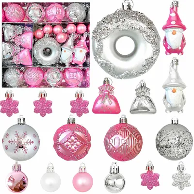 60 unzerbrechliche Christbaumkugeln, handbemalt, 3/6/8 cm
