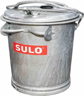 Image de SULO 1029084 Poubelle galvanisée 35L ***NOUVEAUX