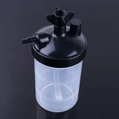 Befeuchtungsbecher für Sauerstoffregler, 16 cm, Kunststoff, 0,02–0,04 MPa