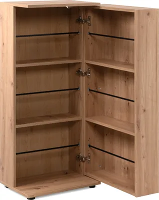 Produktbild von Schuhschrank >Satos< in Nachbildung Artisan Oak - 50x105x34cm (BxHxT)