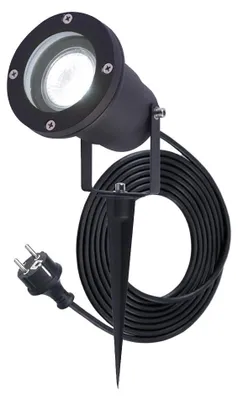 Image de HOFTRONIC - Spot LED à piquet jardin 4W 345lm 6500K IP65 Noir