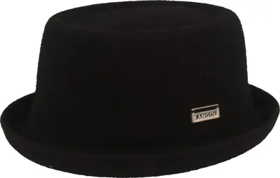 Kangol Stoff-Pork Pie Mowbray in schwarz
