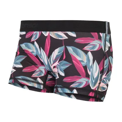 Produktbild von Shorts Sensor Coolmax (Polyesterfasern) Impress Damen schwarze Blätter größe S 21100025-00