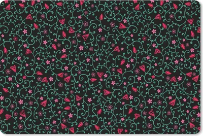 Produktbild von MuchoWow® Mauspad Mousepad Blumen - Garten - Muster 27x18 cm - Mousepads - Maus Mat - Pad - Mausunterlage - Büroartikel - Desk Matten