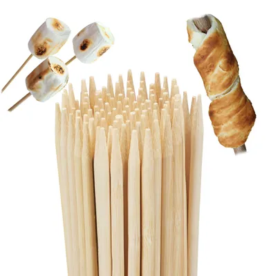 Immagine prodotto di Set di 100 spiedini in bambù per barbecue, lunghezza 90 cm